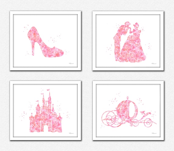 Cinderella Disney Princess Wall Art, Disney Art, Prince Charming