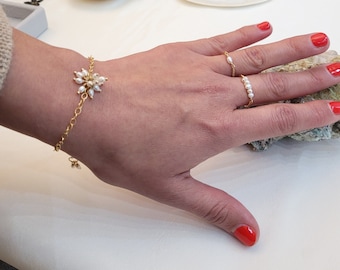 Rings 1,2,3 made of freshwater pearls from the Baltic Sea rivers