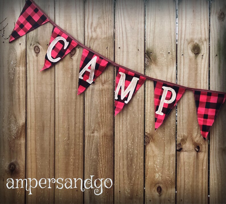 Custom Camp Banner Vintage Camp Party Happy Camper Etsy