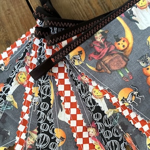 Halloween Banner Halloween Bunting Black Orange Pennant Flag Garland Party Decor Photo Prop Pumpkins Trick or Treat Decor Spooky Season