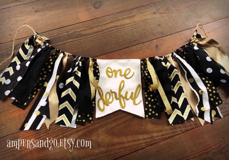 One-derful Banner First Birthday Highchair Banner Mr Onederful Dapper Little Man Fabric Bunting Rag Tie Garland Banner Photo Backdrop Prop
