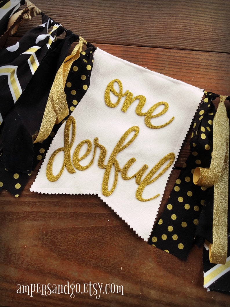 One-derful Banner First Birthday Highchair Banner Mr Onederful Dapper Little Man Fabric Bunting Rag Tie Garland Banner Photo Backdrop Prop