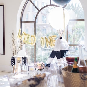 Wild One Party Banner Where the Wild Things Are First Birthday Wild Old Highchair Banner Pennant Flag Bunting Birthday Cake Smash Photo Prop