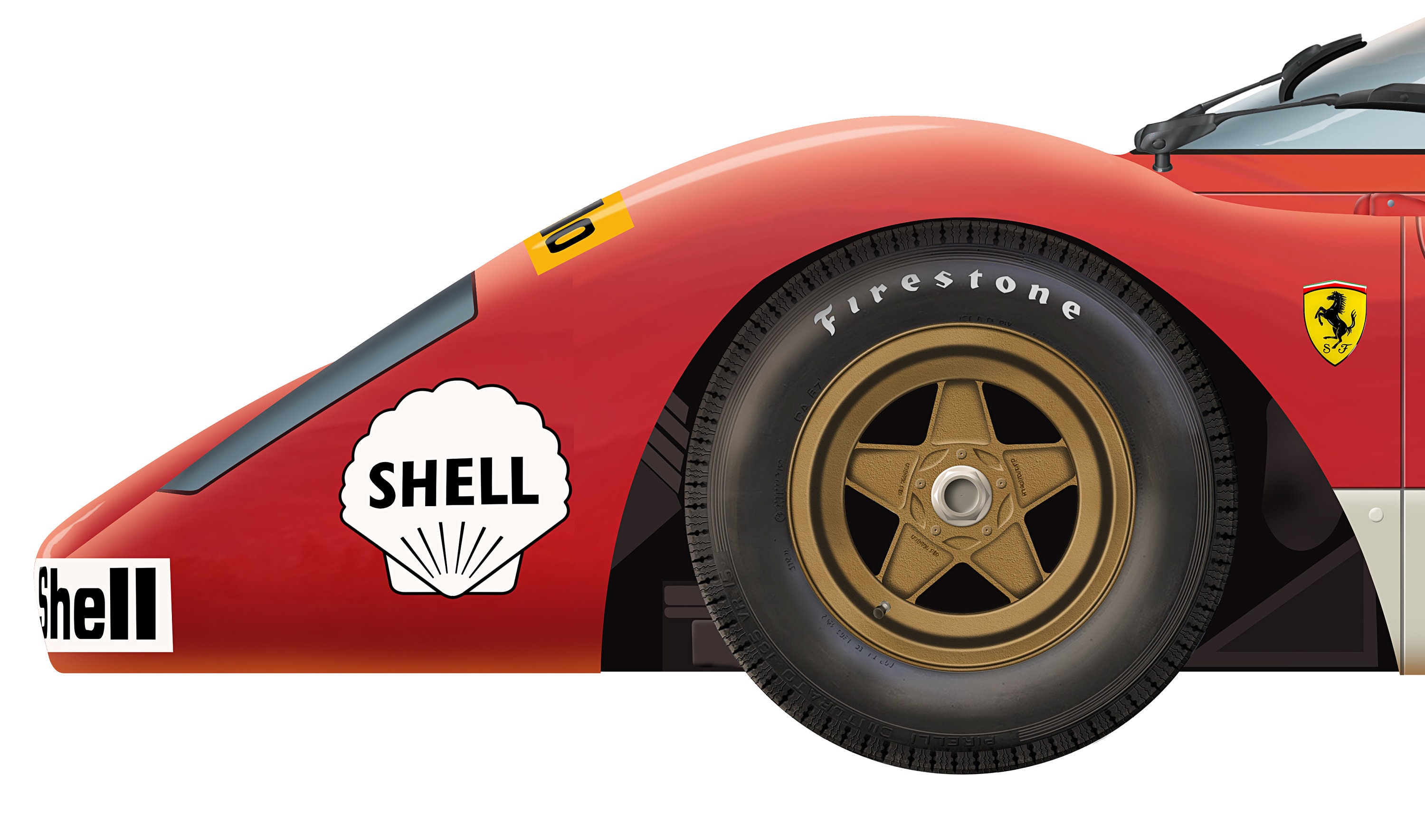 フェラーリ 512 シルクスクリーン