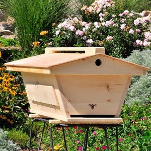 Golden Mean Ratio Top Bar Bee Hive with Ventilated Roof