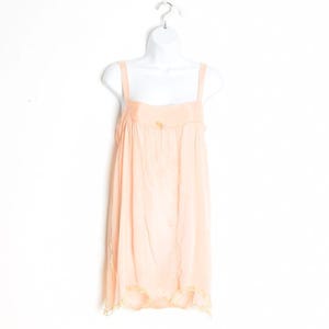 vintage 20s silk lingerie romper peach pink step in slip chemise teddy flapper M clothing