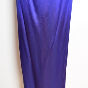 vintage 90s prom dress purple satin sequin cutout McClintock maxi gown party M clothing Gunne Sax image 6