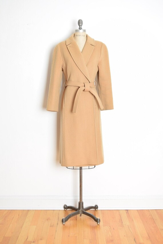 vintage 70s 80s wrap coat PENDLETON wool camel-col