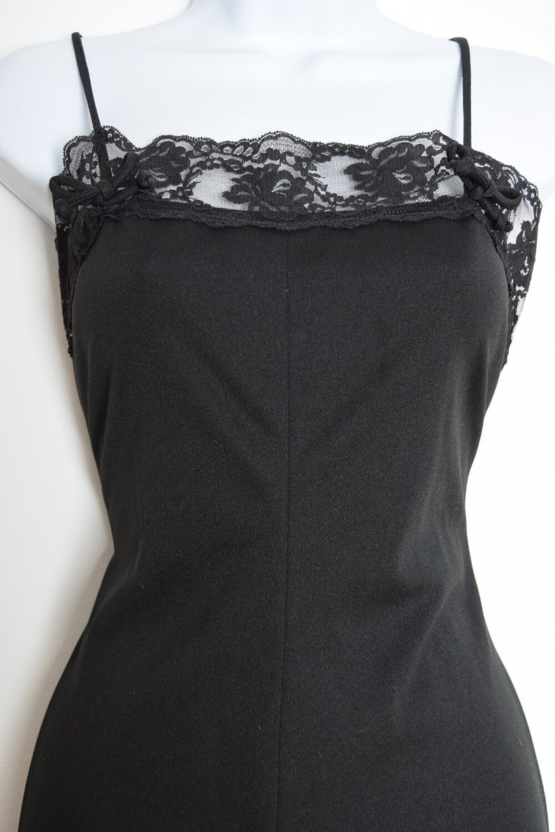 vintage 70s jumpsuit black wide leg palazzo lace one piece disco outfit romper S clothing image 4