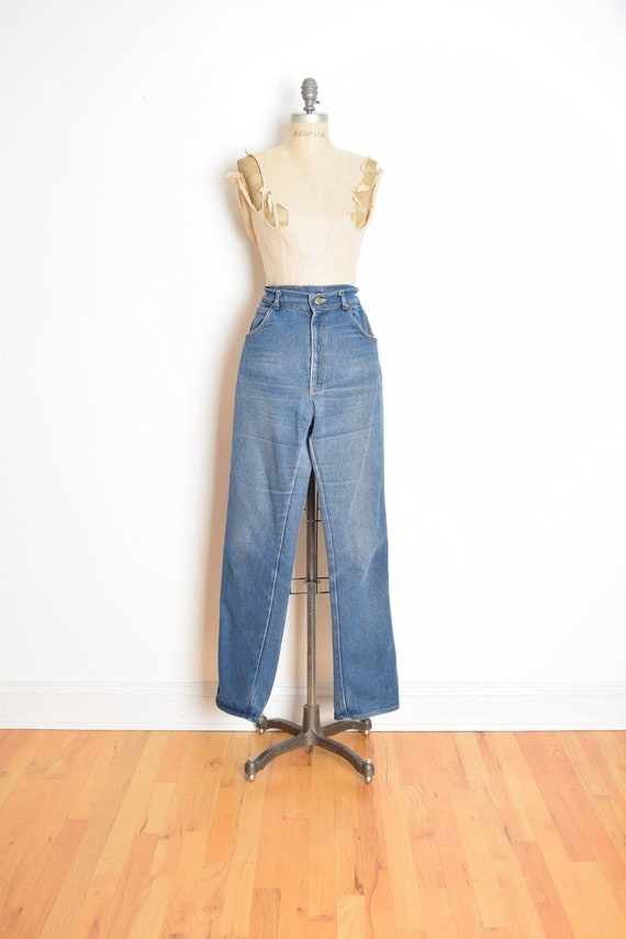 vintage 70s Lee jeans denim high waisted straight 