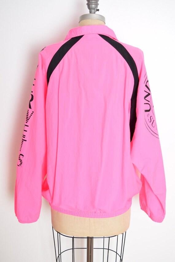 90s windbreaker, vintage 90s jacket, neon pink ja… - image 6