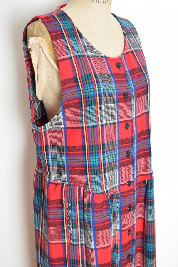 vintage 90s dress Pendleton wool tartan plaid bab… - image 3