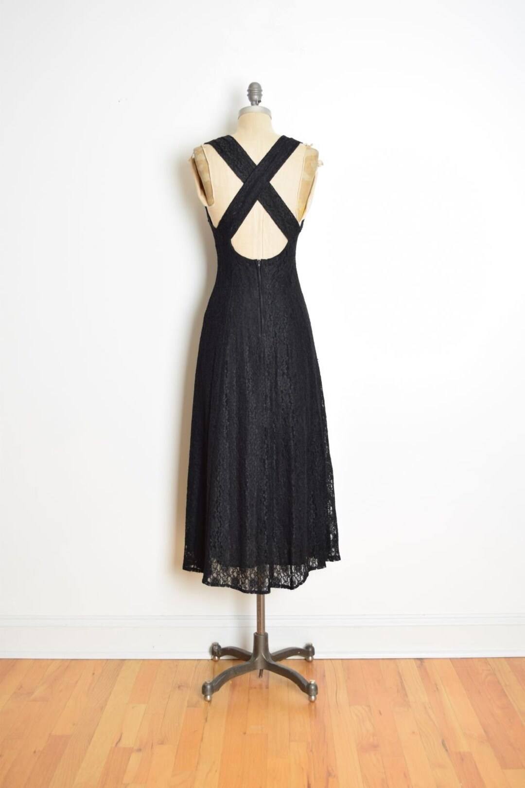 90s Vintage Multicolour Stretchy Brunch Dress with Belt