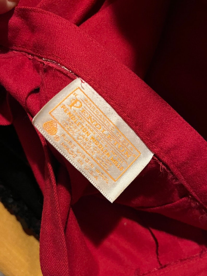 jupe vintage des années 80 PENDLETON laine rouge taille haute midi modeste secrétaire jupe L vêtements image 6