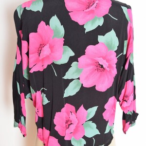 Vintage 90’s pink floral pattern top main image 0