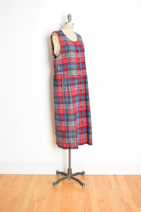 Vintage 90s Dress Pendleton Wool Tartan Plaid Babydoll Grunge Midi Maxi 14  L - Etsy