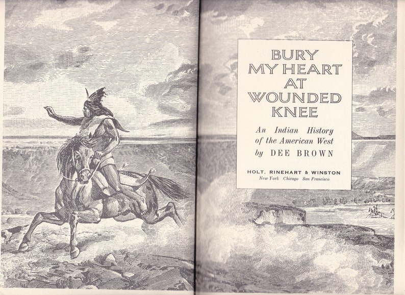 Bury My Heart at Wounded Knee by Dee Brown. American Indian - Etsy