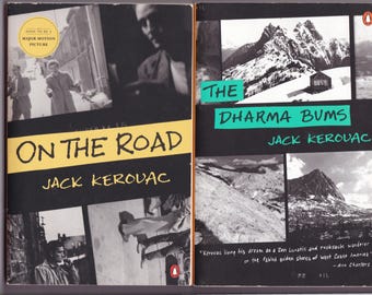 Colección Kerouac: Los Vagabundos del Dharma + En la Carretera. Edición de bolsillo de Penguin de 1976 en muy buen estado. ¡Para regalo!