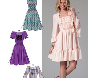 McCall's Sewing Pattern M7500 Misses' Gathered and Ruched Dresses
