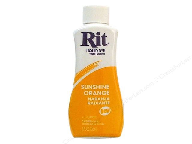 Liquid Rit Dye 8oz Sunshine Orange All Purpose | Etsy