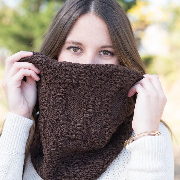 Snood scarf, knit hooded scarf, chunky knit cowl, chunky cowl hood, knit scarf, knit hood, Knit scarf, knit circle scarf, brown hooded scarf