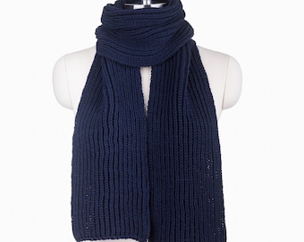 Wool knit scarf | Etsy