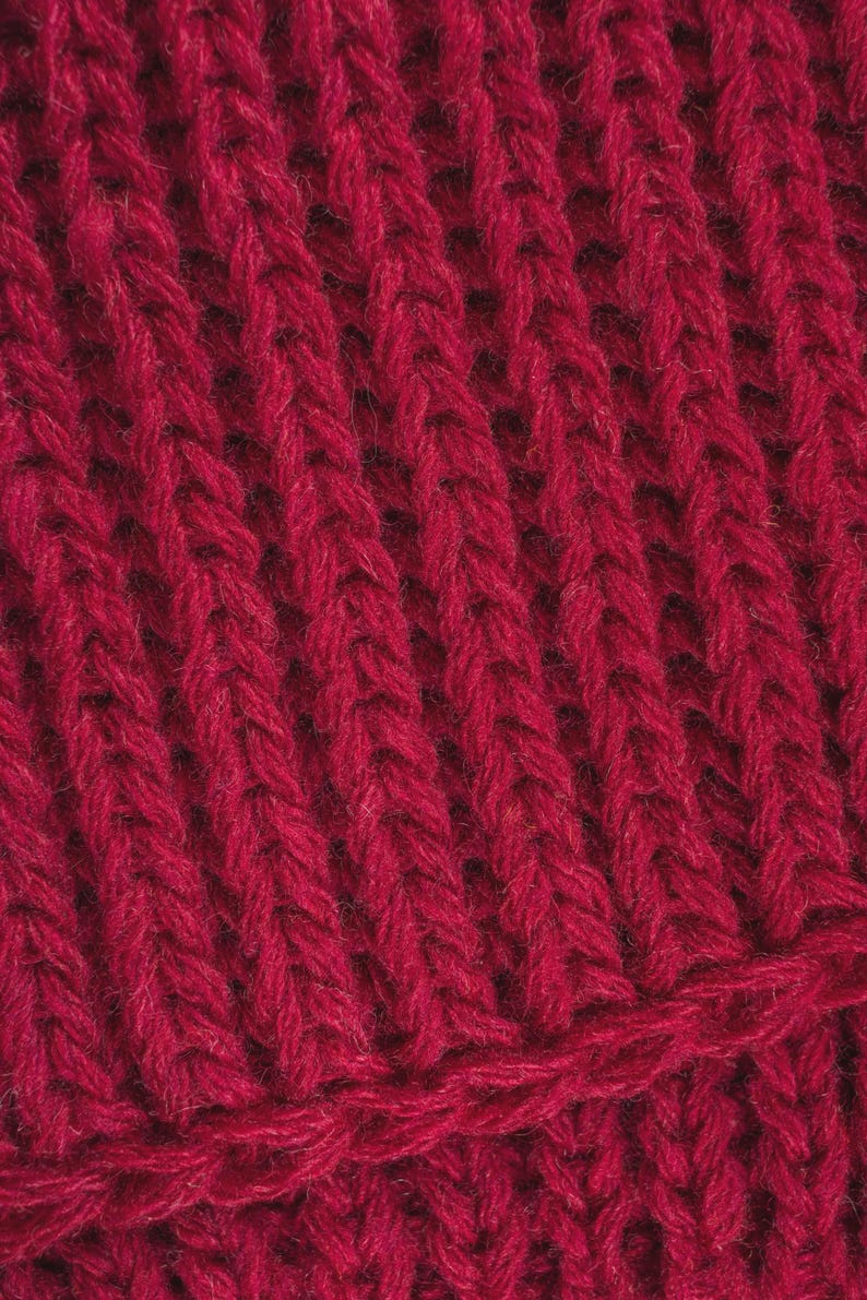 100% Merino Wool Extra Long Chunky Knit Scarf, Handmade in USA - Etsy
