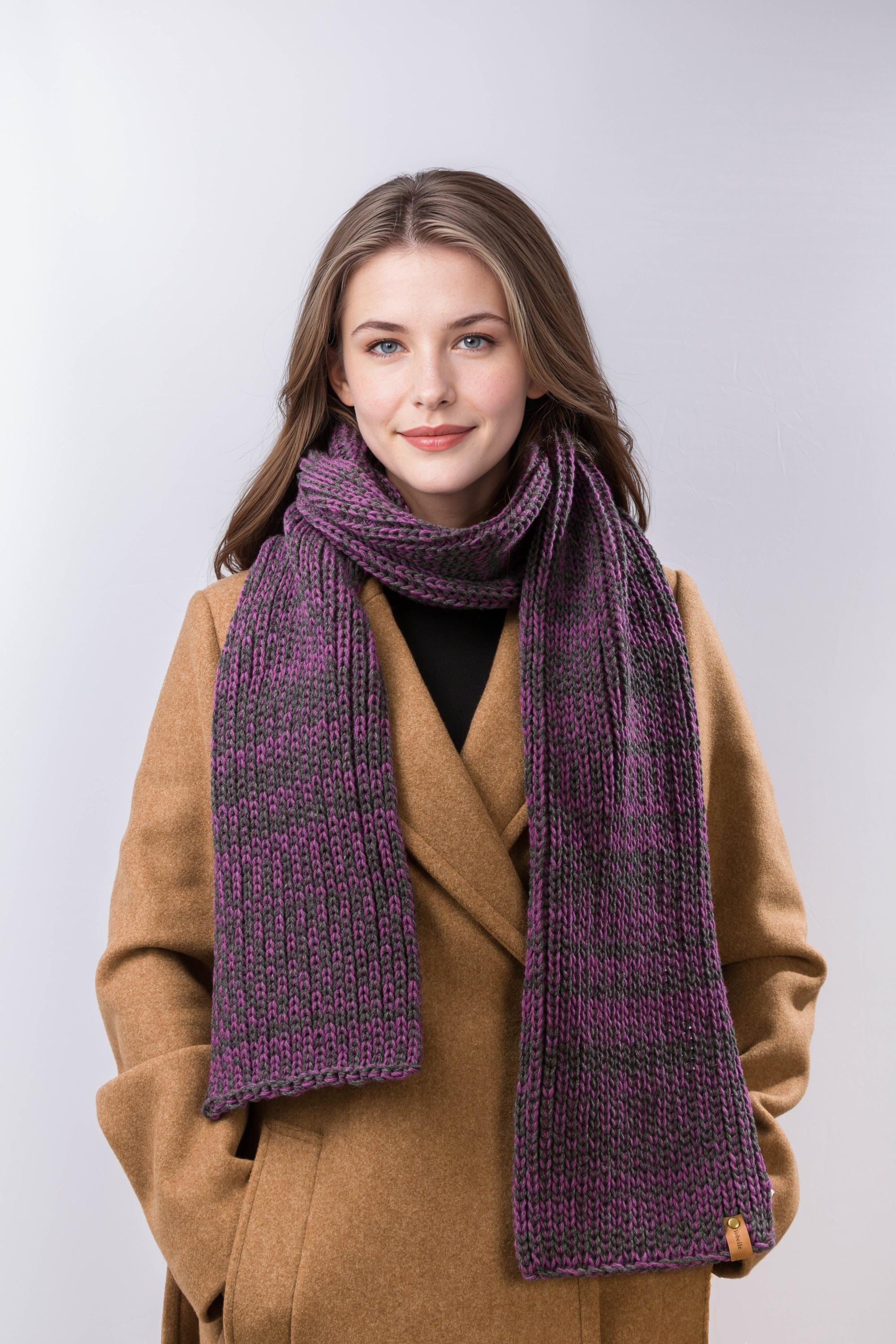 Chunky Knit Merino Wool Scarf - Etsy