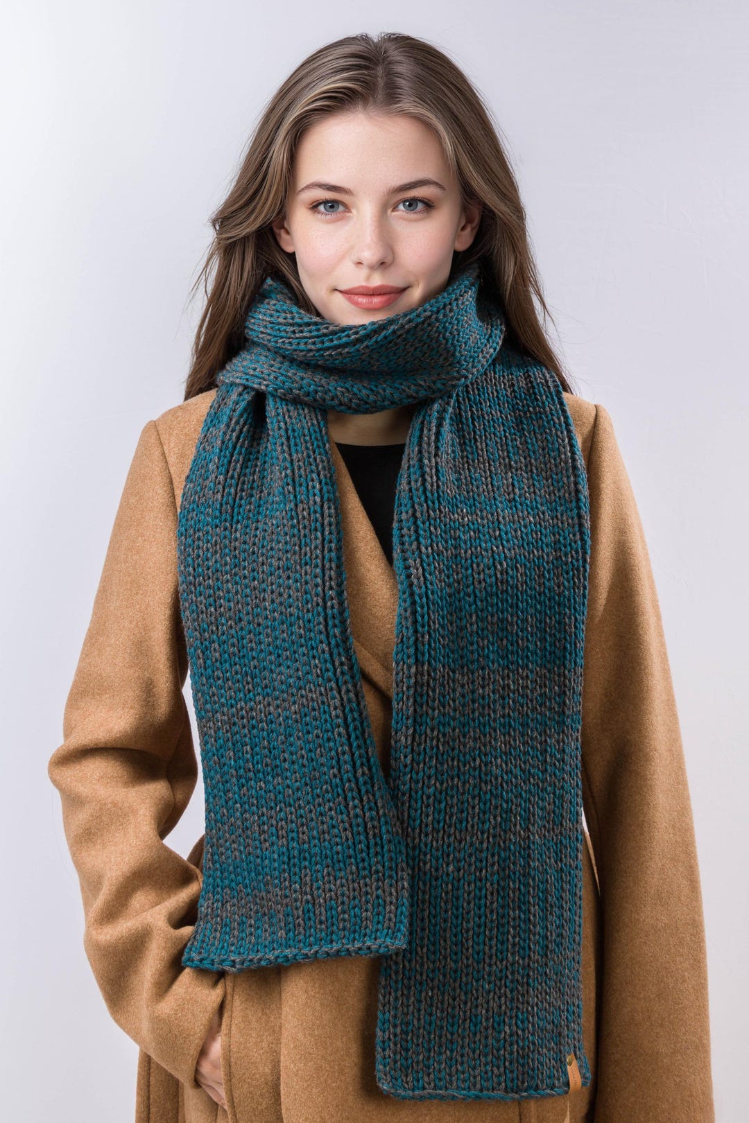Chunky Knit Merino Wool Scarf - Etsy