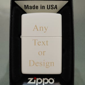 Custom Groomsman Zippo Gift | Personalized Lighter with Your Text or Image | Customized Zippo for Wedding or Company Corporate Giveaway Gift