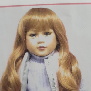 Doll Parts, Doll Wig, Long Hair Doll Wig, Denise wig 10-11 Doll making supplies, More sizes available