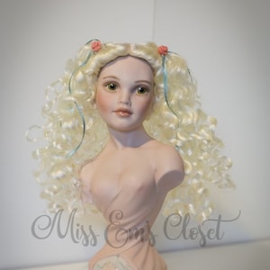 Porcelain Doll Statue, Stunning Hand Painted Claire Statue, Reproduction Doll, Hand Painted Porcelain Doll, Ready to Ship