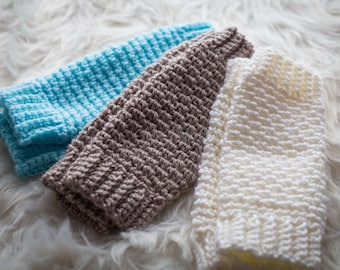 Jambières, jambières en tricot, tailles - tailles nouveau-nés à adultes disponibles