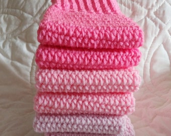 Tinten roze beenwarmers voor tieners/volwassenen