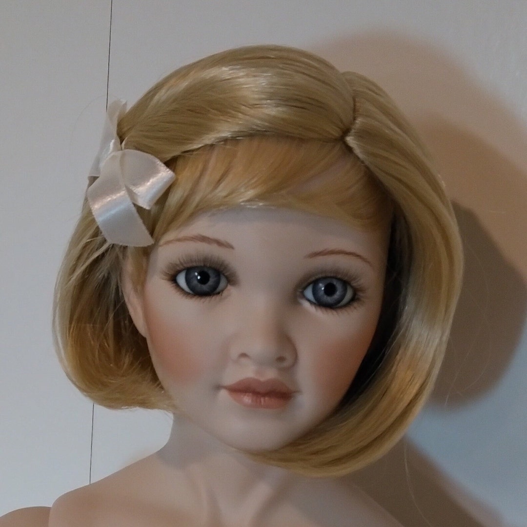 Porcelain Doll Wig Monique Stephanie Blonde Doll Wig Etsy