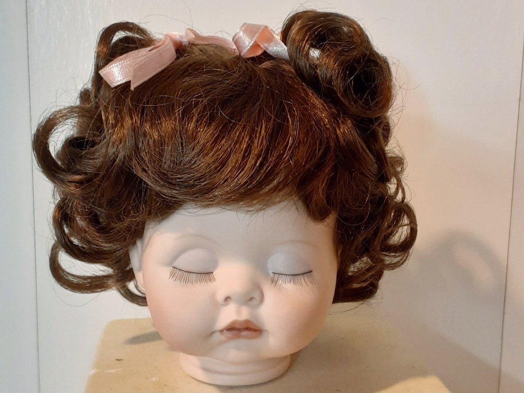 Porcelain Doll Making Supplies Doll Wig Kayla Brown Doll Wig Etsy New