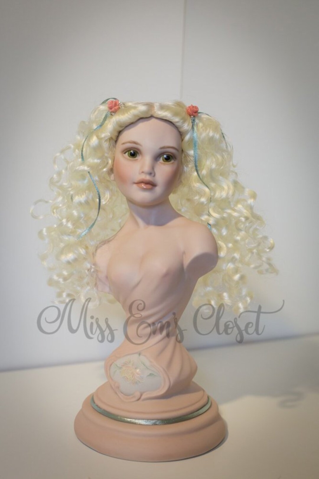 Porcelain Doll Statue, Stunning Hand Painted Claire Statue