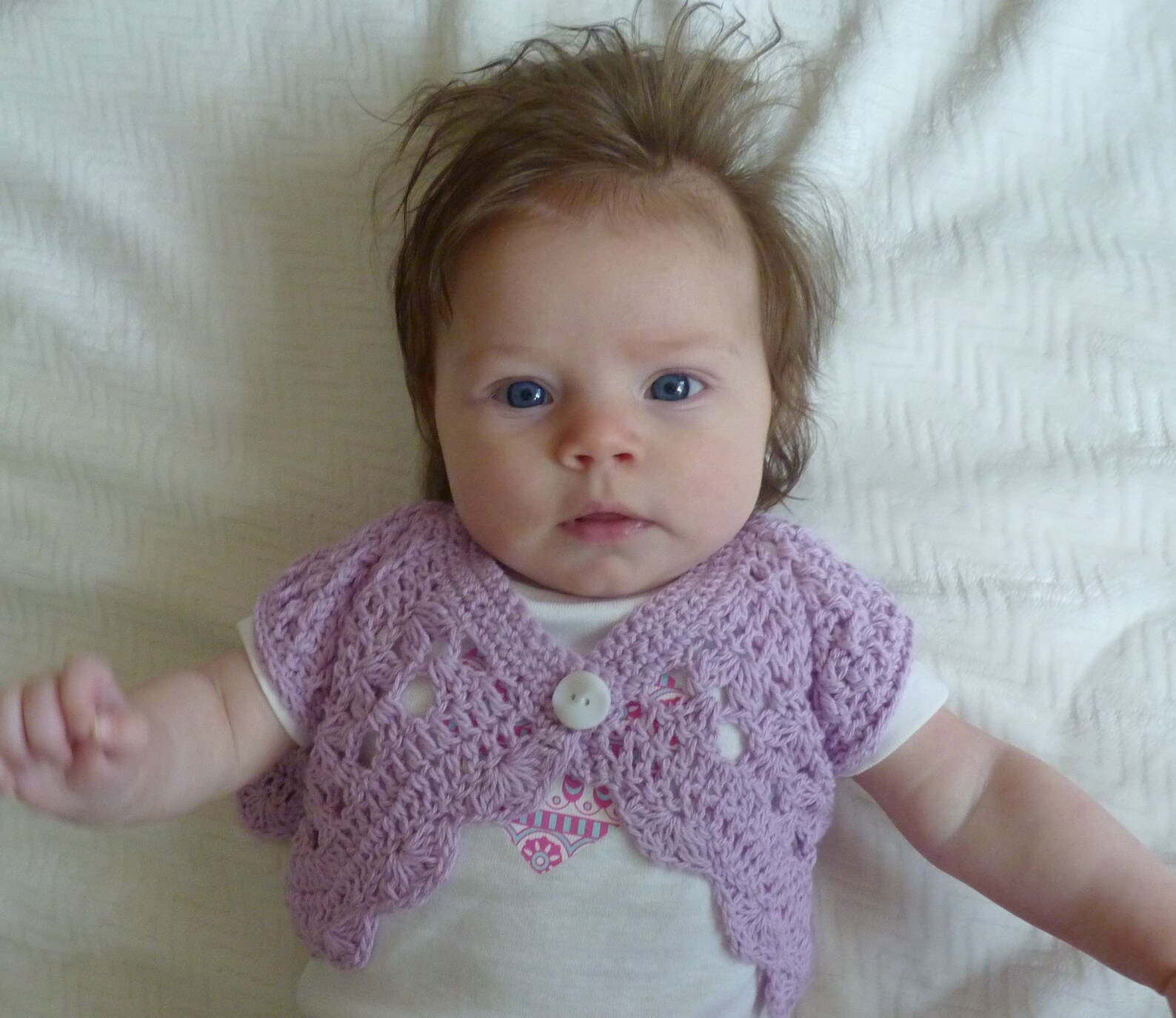 Shrug Baby Sweater Crocheted Cotton Shrug Girls Sweater Etsy