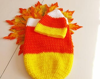 Baby Hat & Swaddle Set: Halloween Costume Prop