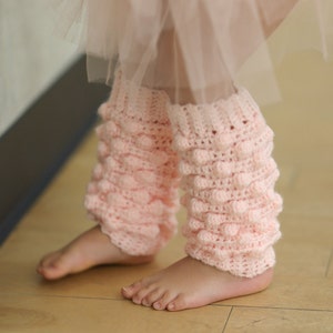 Polainas de crochê com ponto pompom: acessório para fotos de bebês, até 8 anos