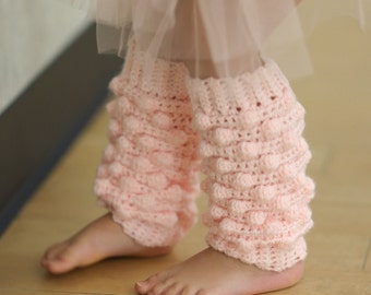 Leg Warmers, Crochet Bobble Stitch Leg Warmers, Sitter Photo Prop Crochet Leg Warmers, Size up to 8 yrs