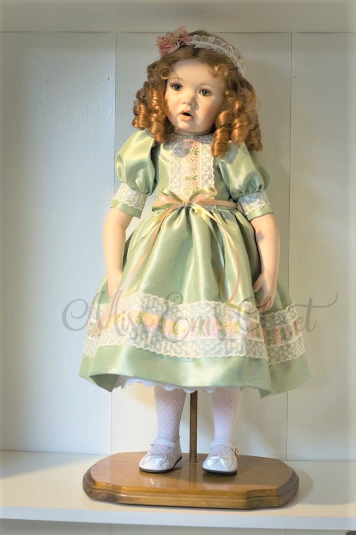 Porcelain Doll Statue Stunning Hand Painted Claire Statue Etsy
