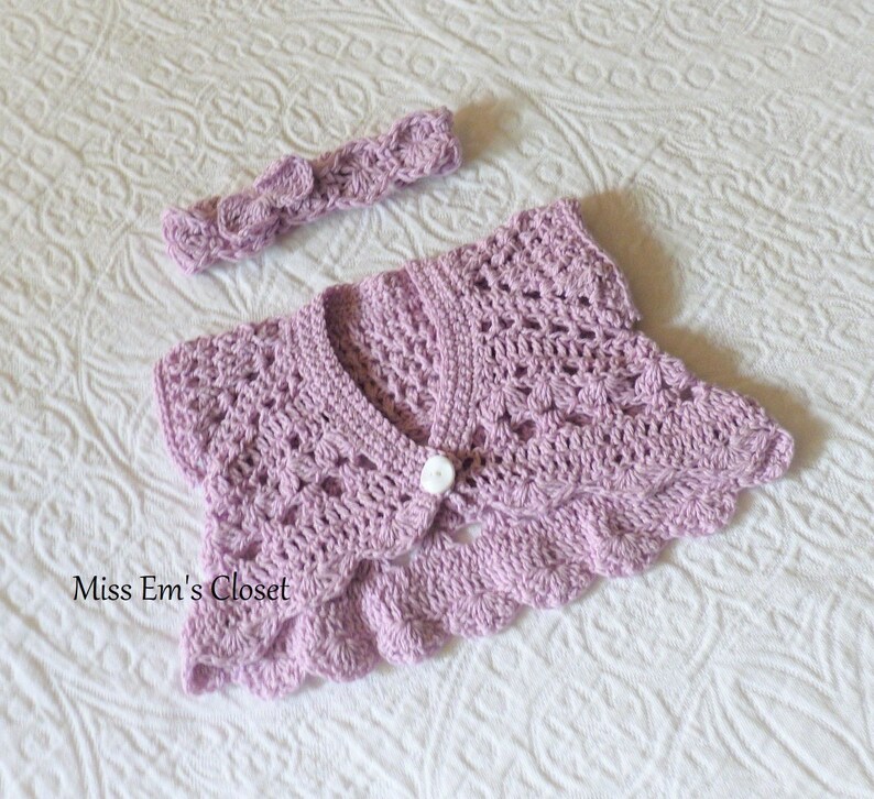 Shrug Baby Sweater Crocheted Cotton Shrug Girls Sweater Etsy
