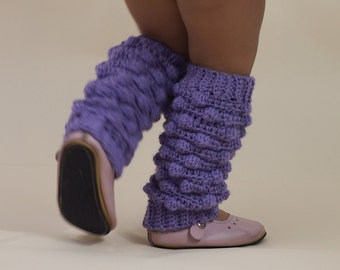 Girls Leg Warmers, Bobble Stitch Leg Warmers, Crochet Leg Warmers, Size up to 8 yrs