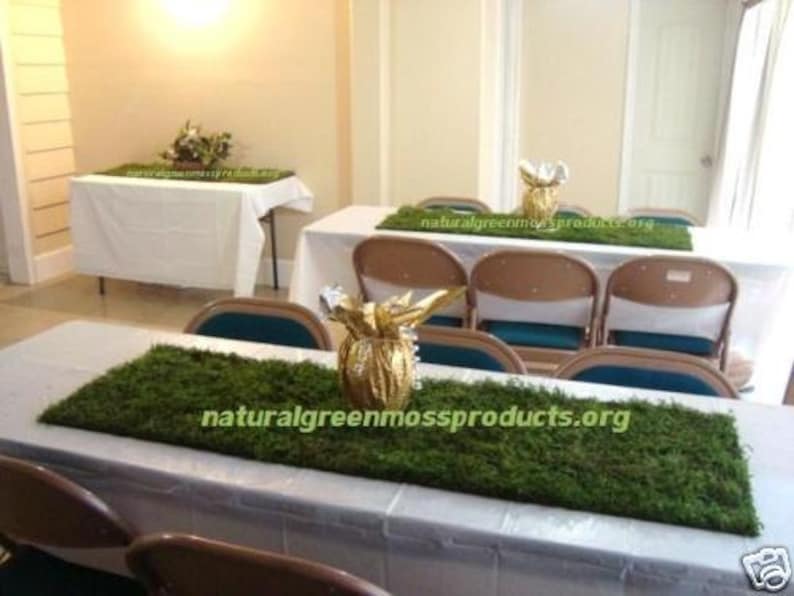 12 Sheet Moss Runners 16 X48 Centerpieces Etsy