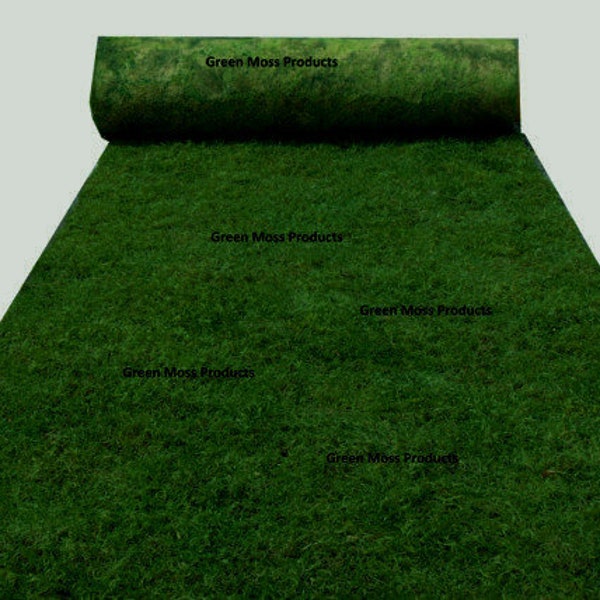 sheet moss runner 4'X8'...... wedding arch ceremony table decorations backyard garden ceterpieces church reception placemats fairy topiary