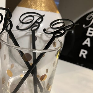 Wedding Drink Stirrers, Initial Drink stirrers, wedding drink sticks,Custom Drink Stirrers, Personalized drink stirrers, acrylic stirrers