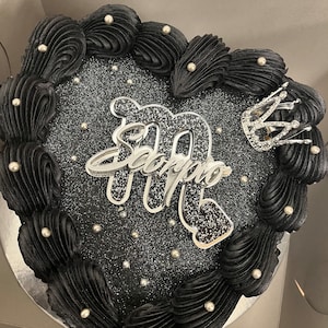 Zodiac Cake Charm, Libra  SZN Cake, Cake Charm for Heart Shaped Cake, Phrase Cake ,  zodiac szn cake charm, Virgo , word charm, Scorpio szn