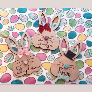 Easter Basket Name Tag, Custom Easter Basket Tag, Easter Basket Tag, Bunny Name Tag, Personalized Easter basket tag, Easter Name Tag, Basket