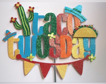 Taco Twosday Cake Topper, Taco Tuesday Cake topper, taco cake topper, taco about a party, taco 'bout a party, two year old party,